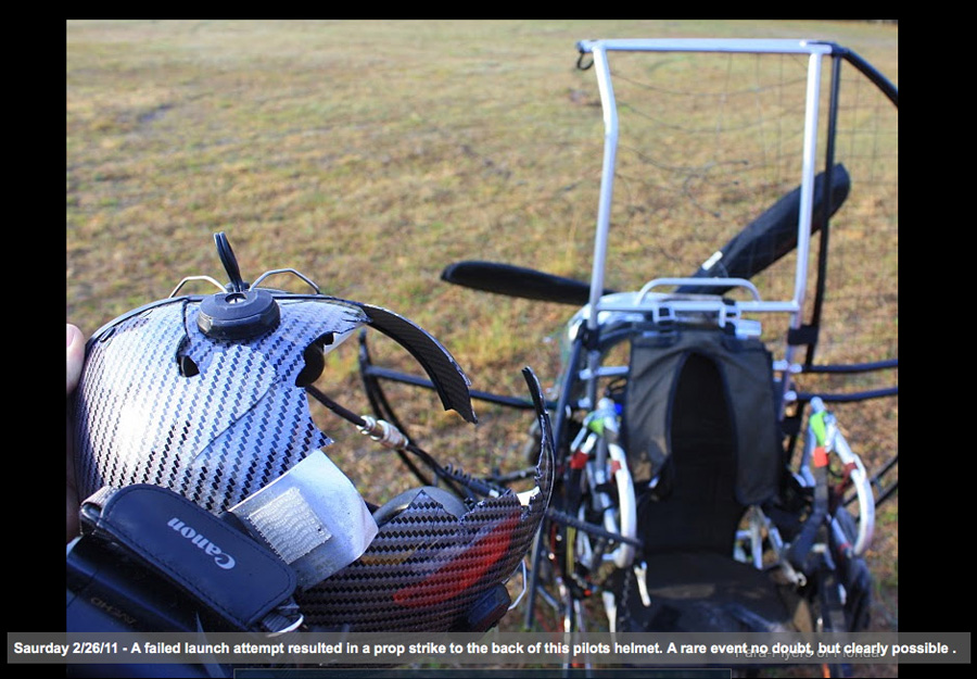 Flat Top Paramotor Crash